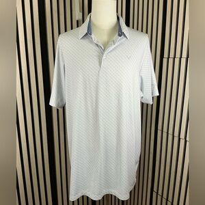 Callaway White and Blue Polo Shirt, Sz XLT